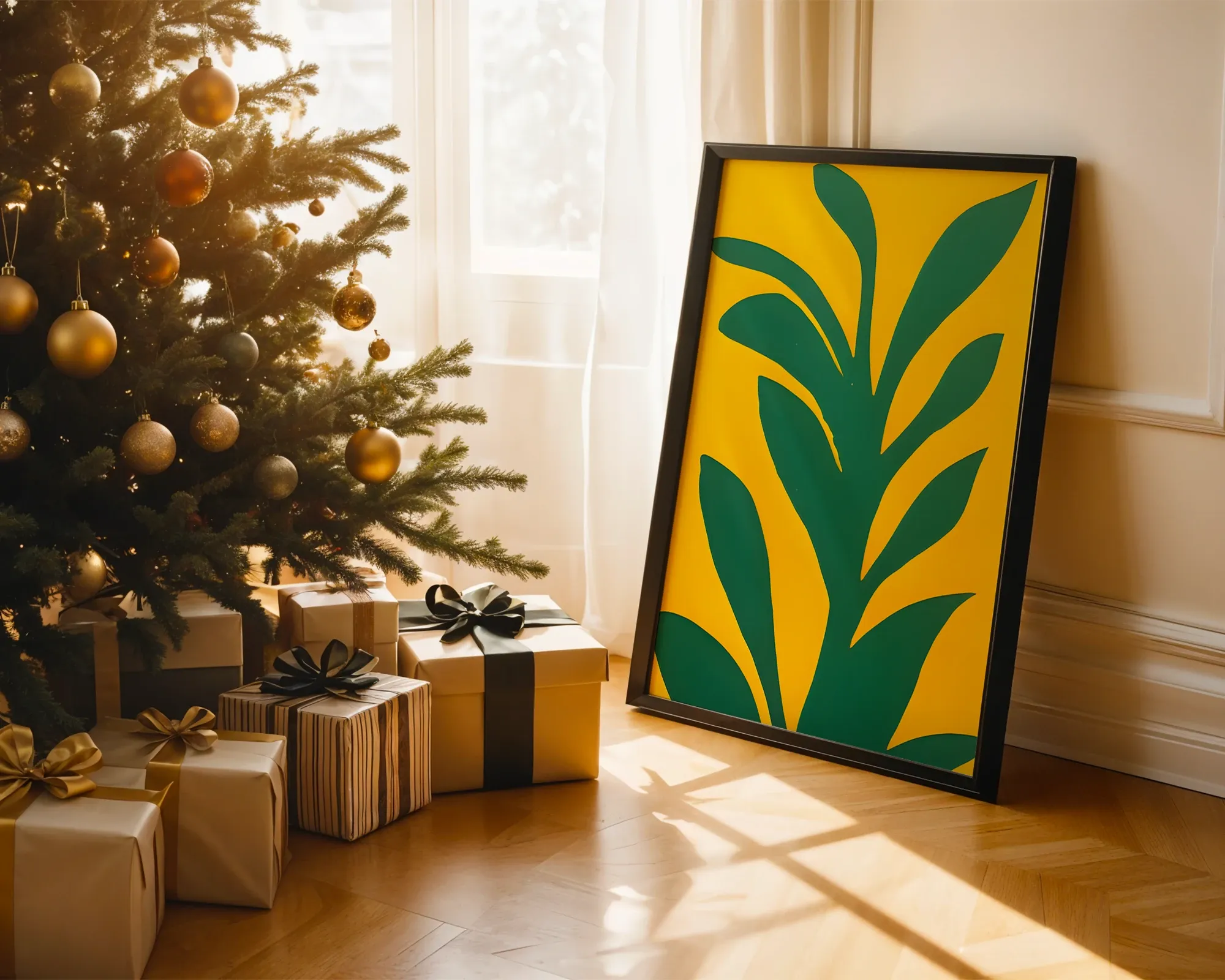 Green Foliage Cutout — room view 2