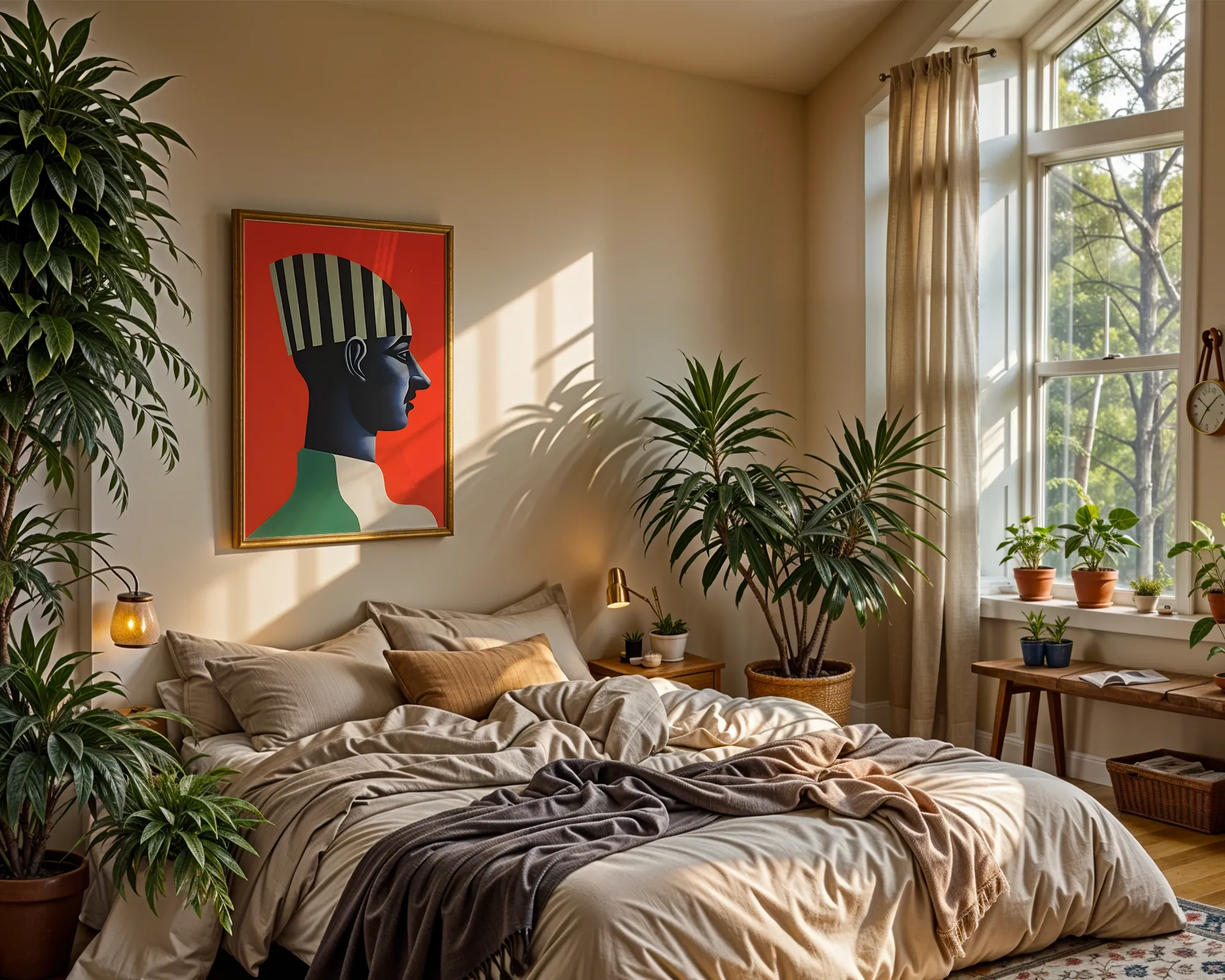 Profile with Striped Headdress — room view 4