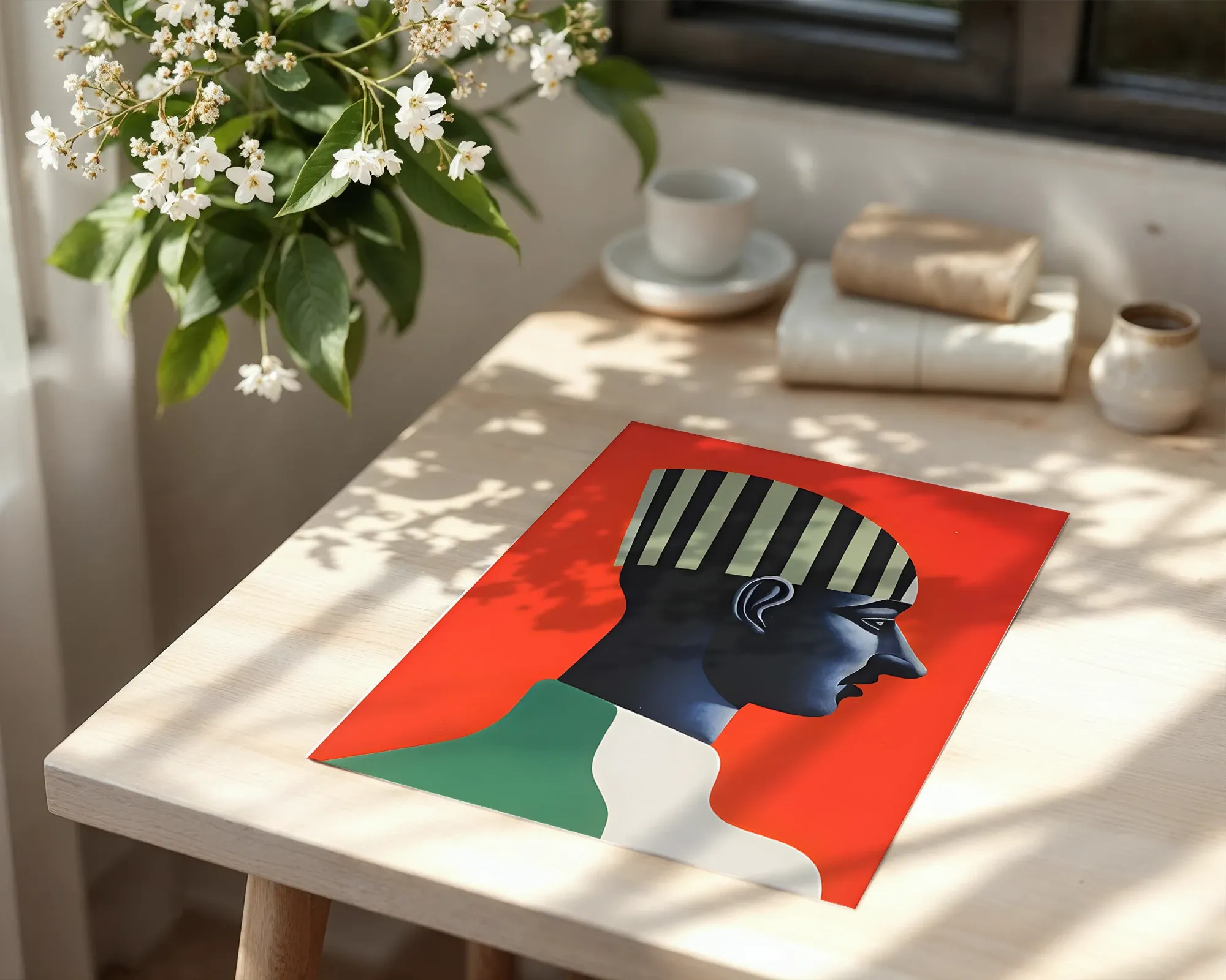 Profile with Striped Headdress — room view 6