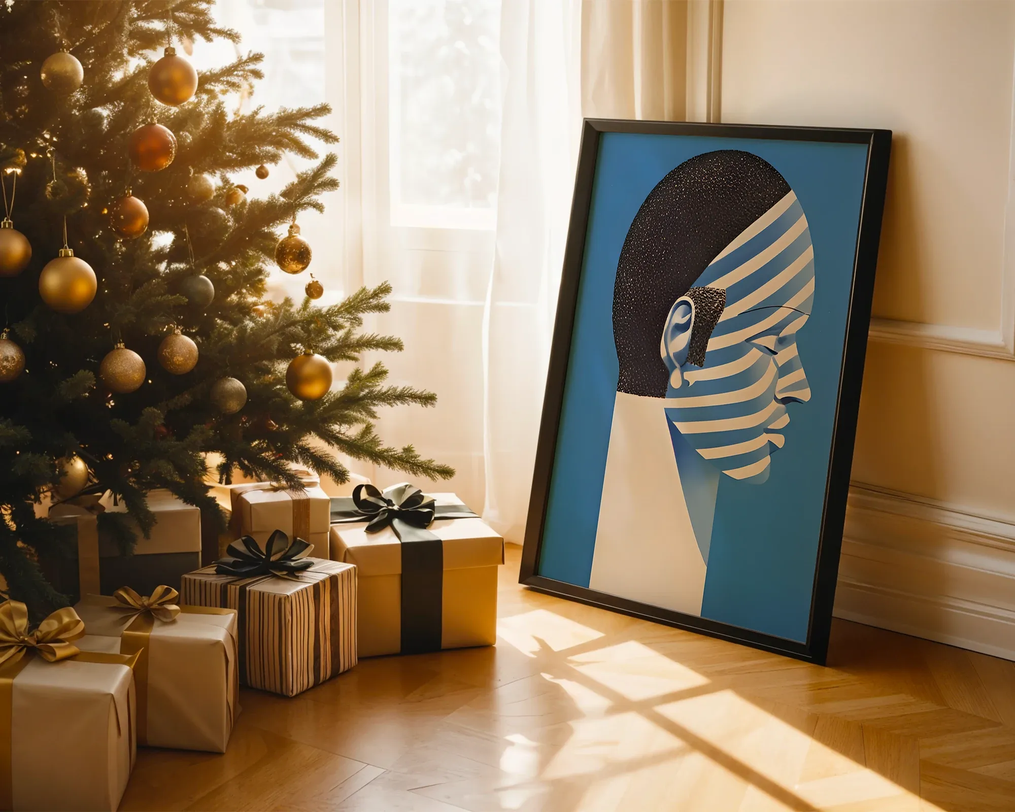 Striped Silhouette Profile — room view 2