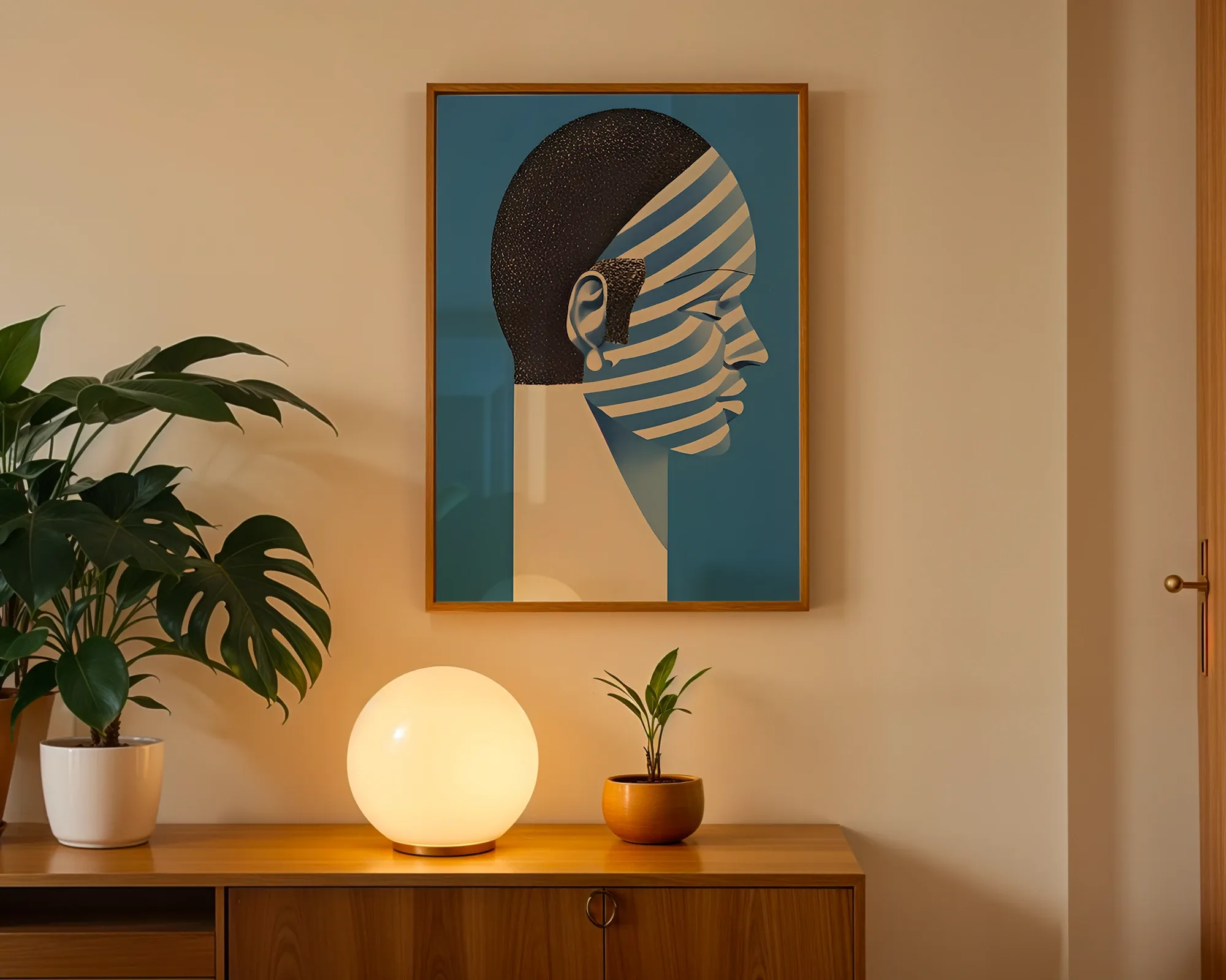 Striped Silhouette Profile — room view 3