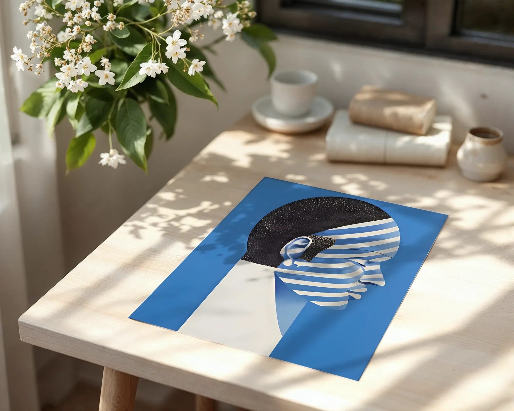 Striped Silhouette Profile — room view 6