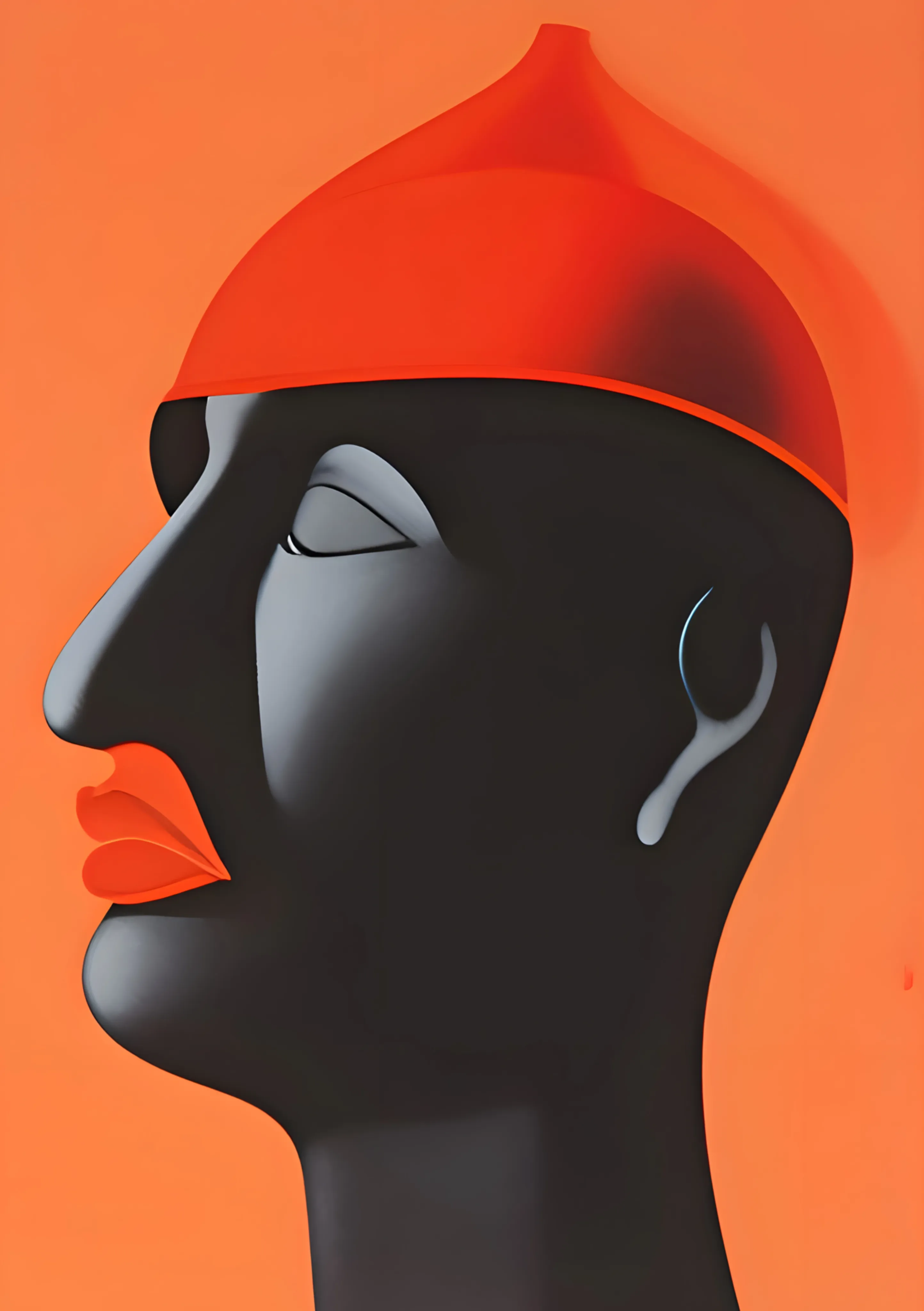 Profile in Red and Orange image 1