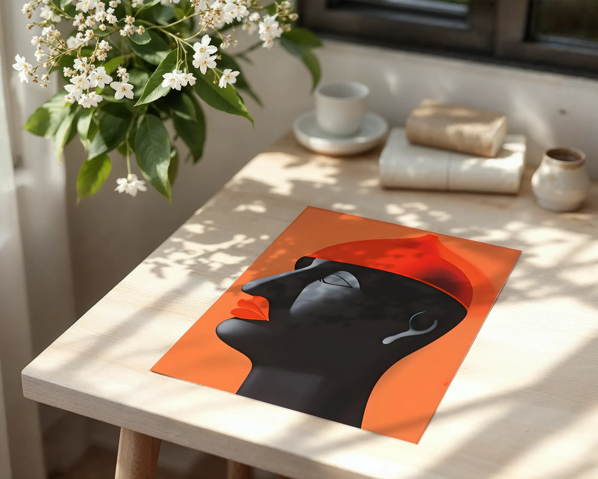 Profile in Red and Orange — room view 6