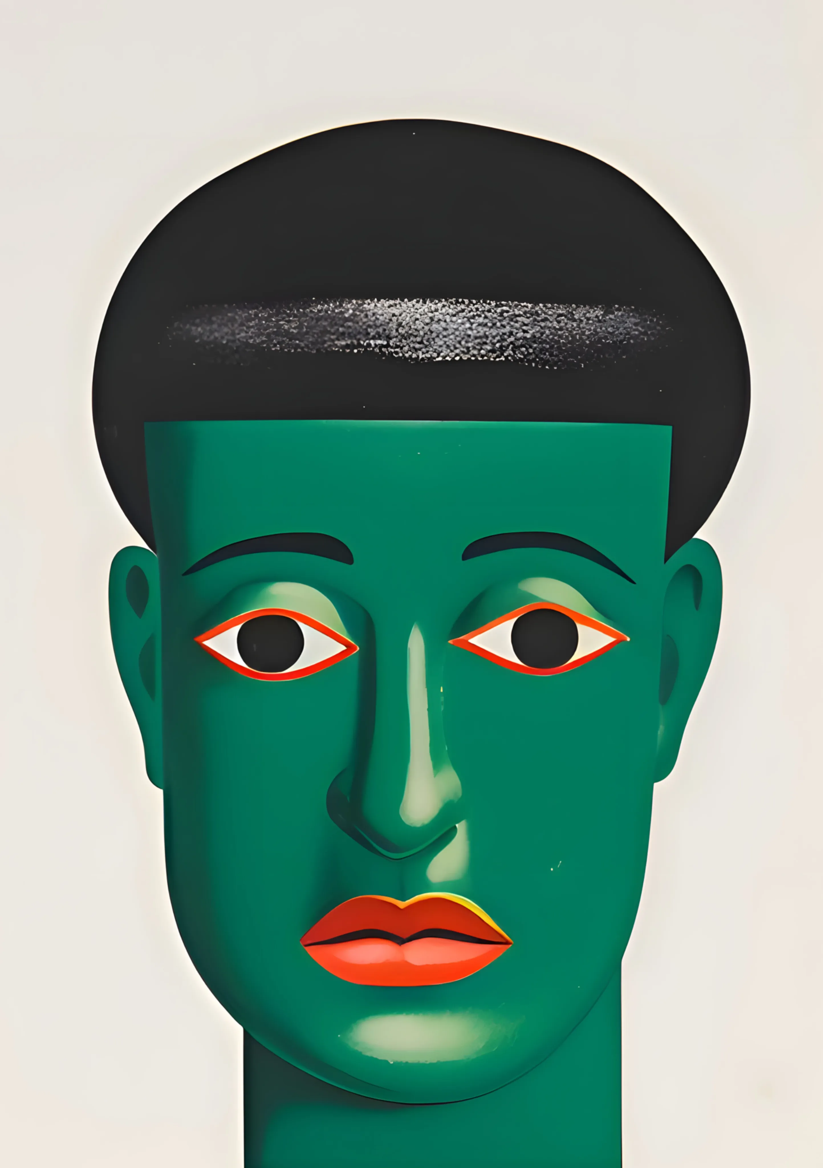 Green Mask Portrait image 1