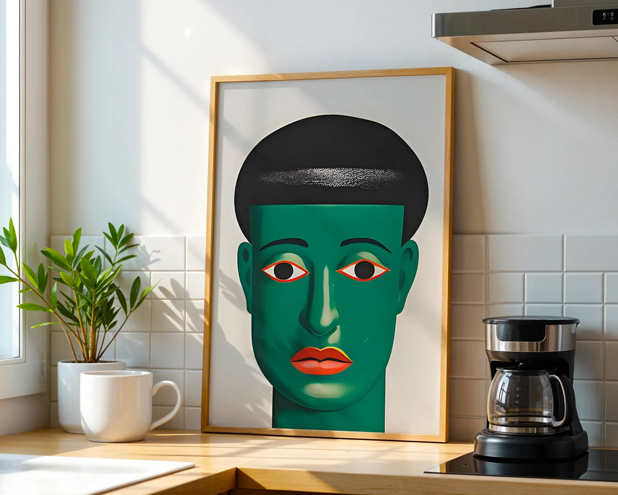 Green Mask Portrait — room view 1