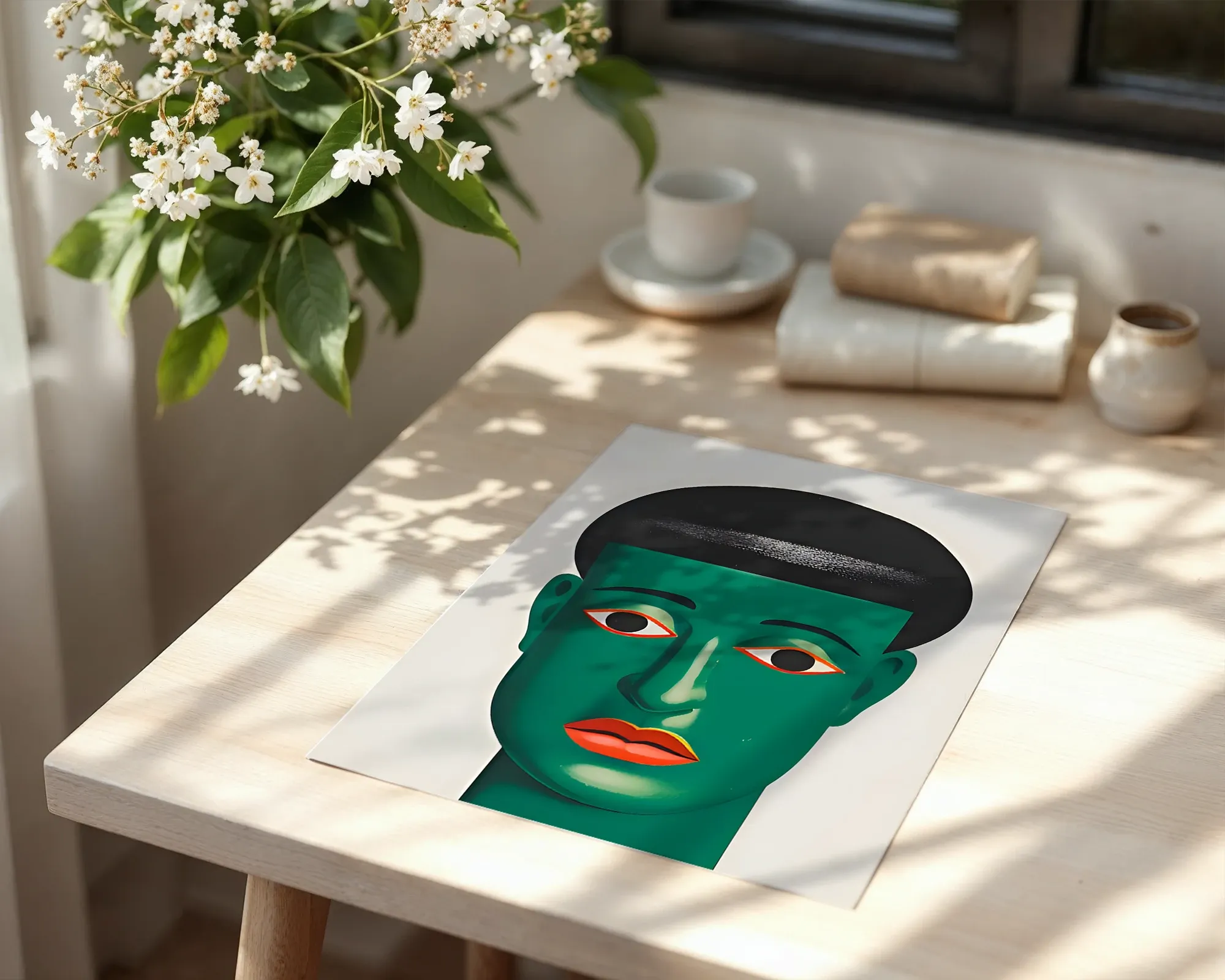 Green Mask Portrait — room view 6