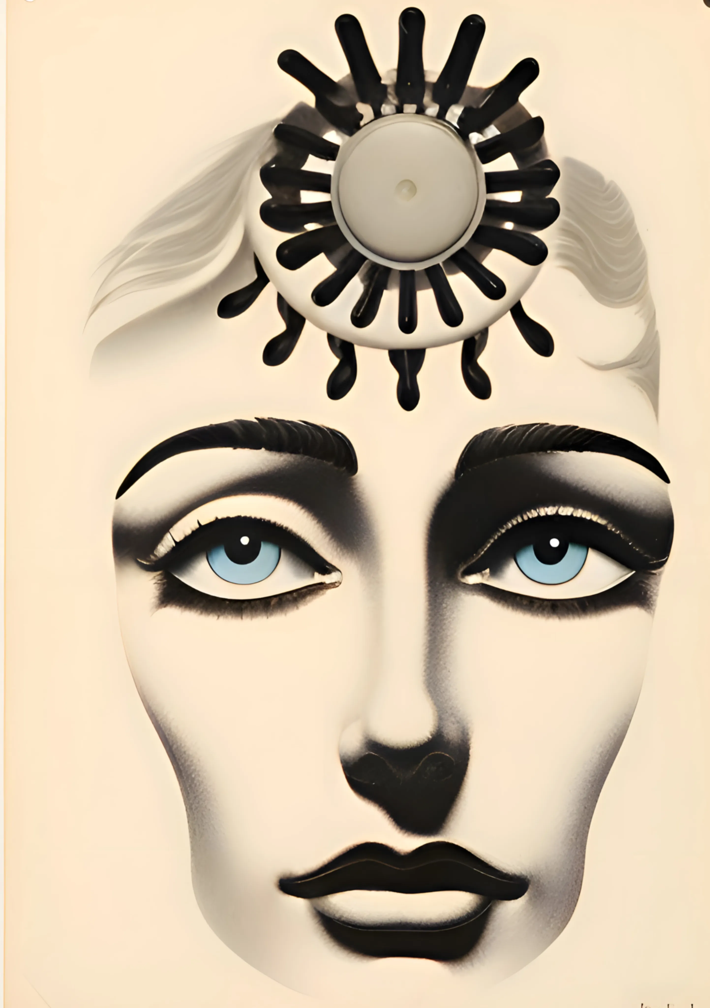 Avant Garde Portrait with Sunburst image 1