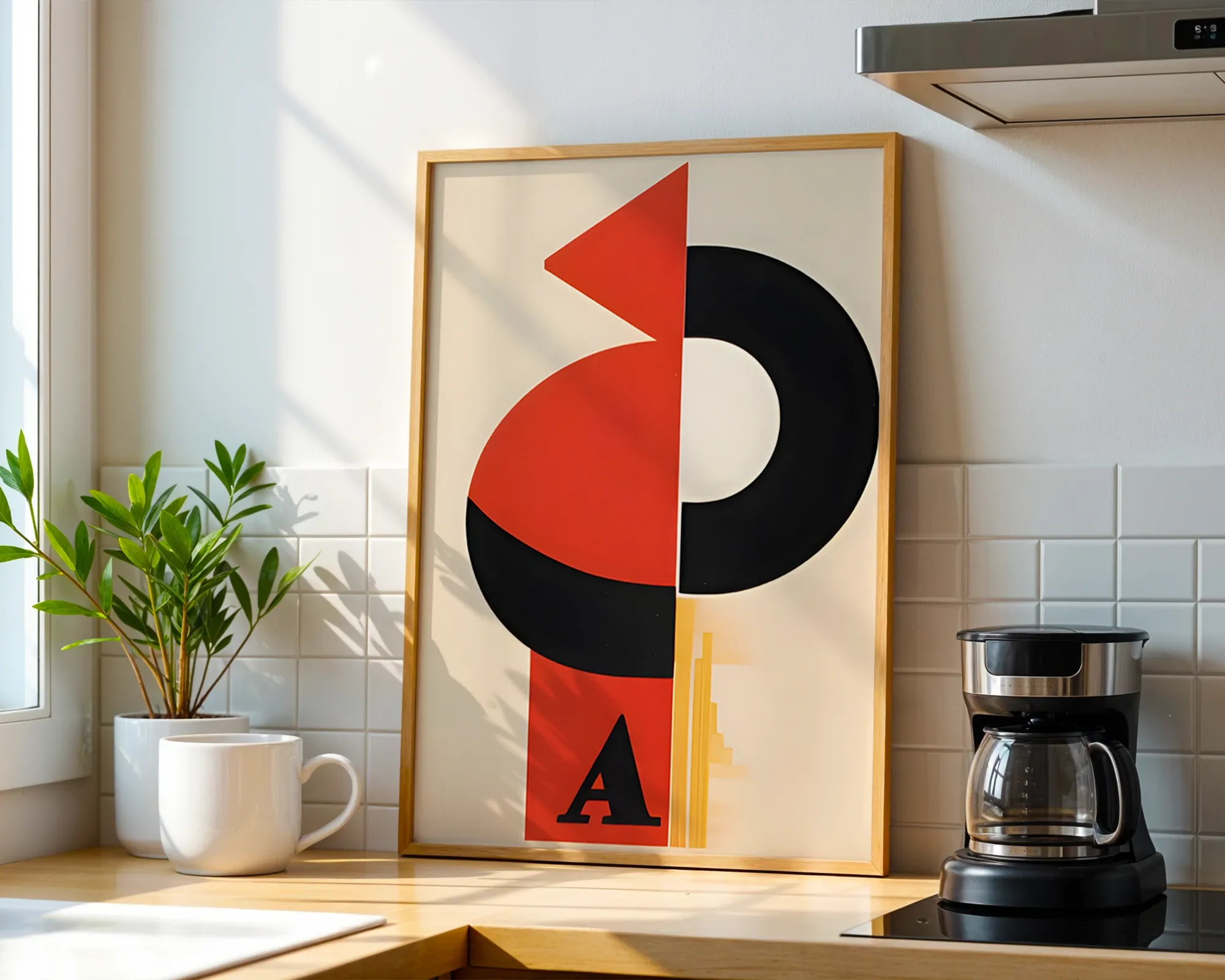 Constructivist Geometric Composition — room view 1