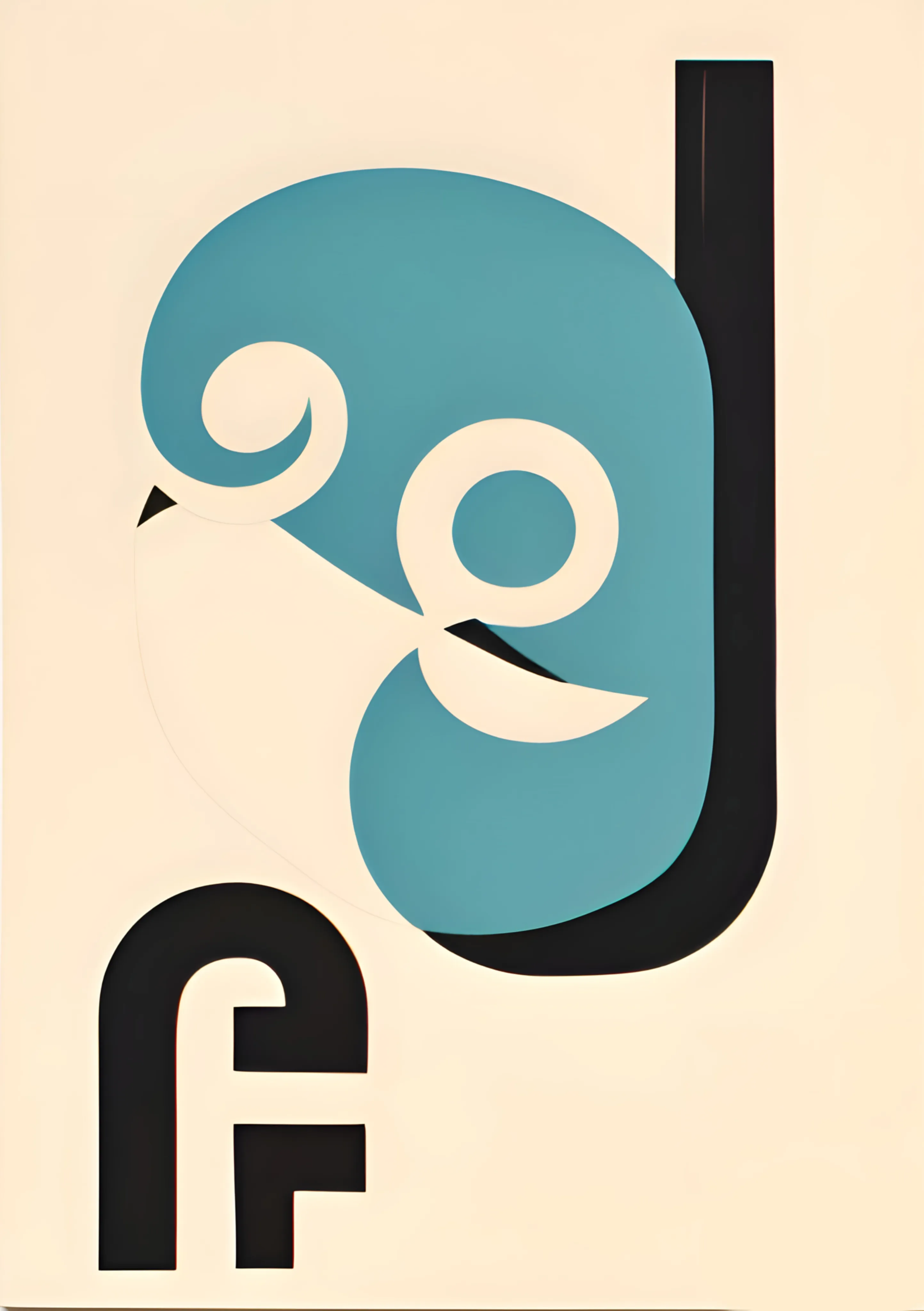 Abstract Swirl and Geometric Shapes image 1