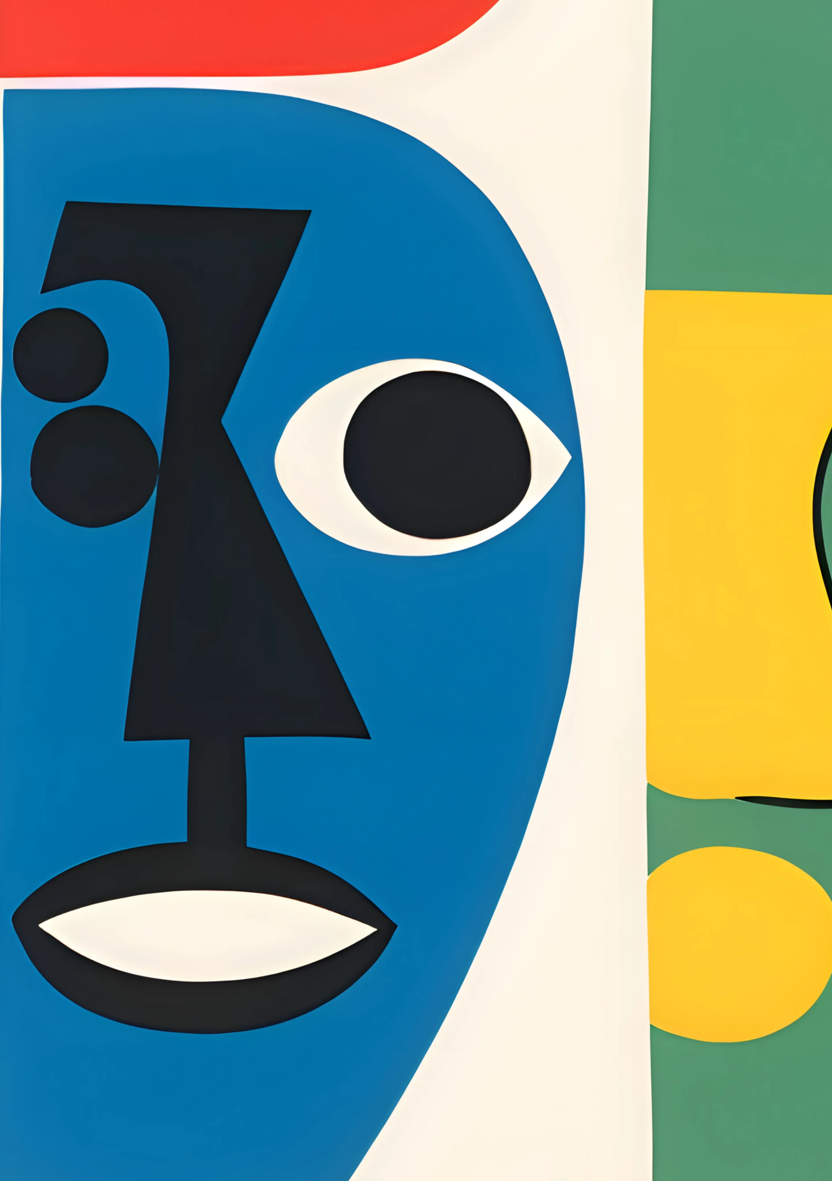 Abstract Cobalt Face image 1