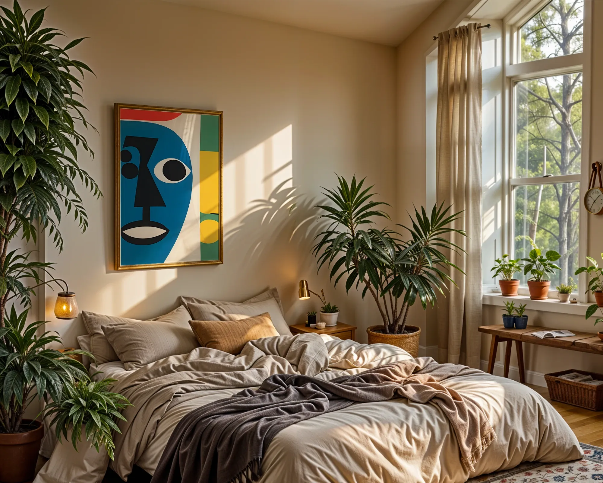 Abstract Cobalt Face — room view 4