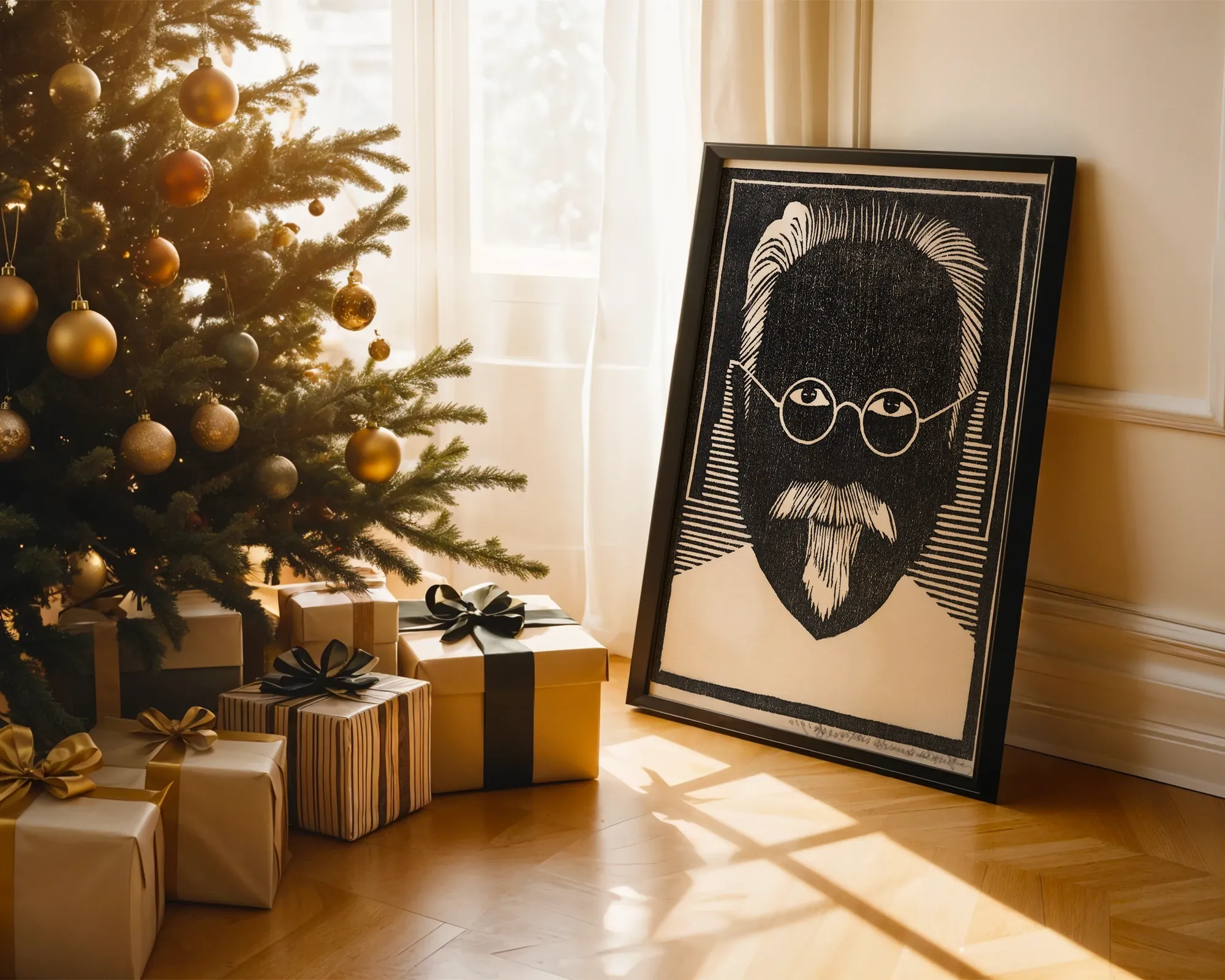 Portrait with Round Spectacles — room view 2