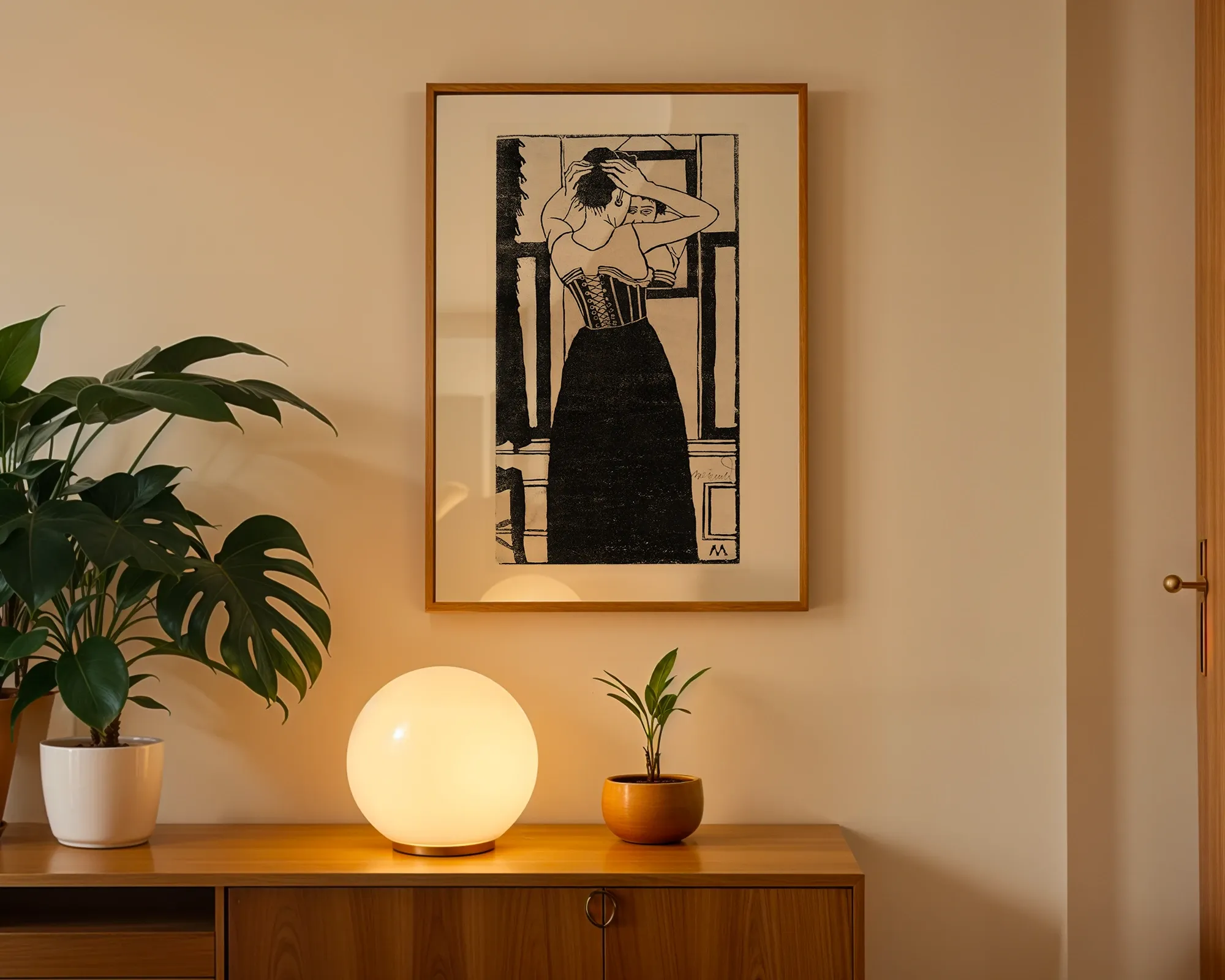 Woman Before a Mirror — room view 3