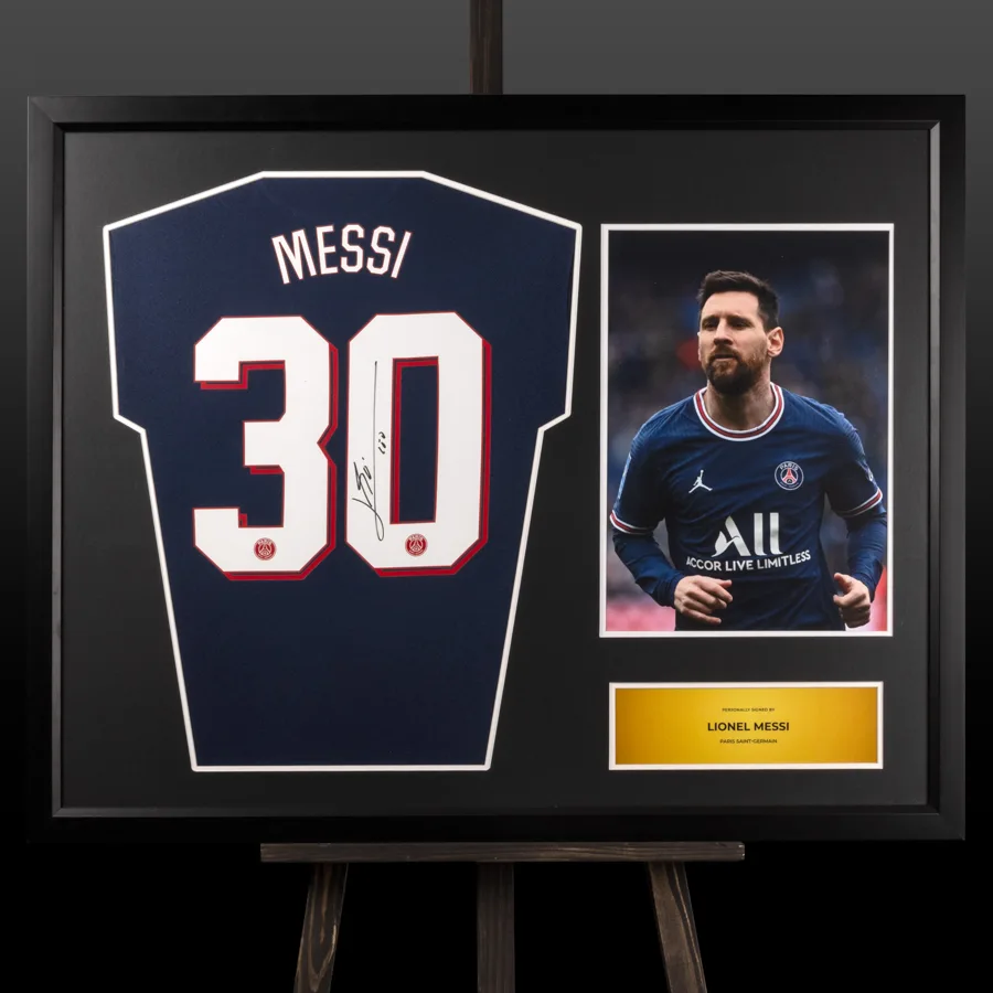 Футболка ПСЖ з автографом Ліонеля Мессі (Messi, PSG, Argentina)