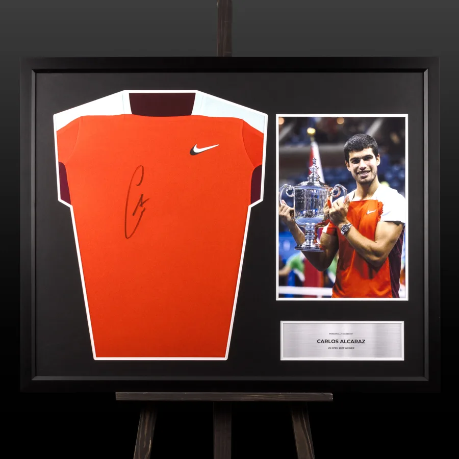 Тенісна футболка Nike Court з переможного турніру US Open 2022 з автографом Карлоса Алькараса (Alcaraz)