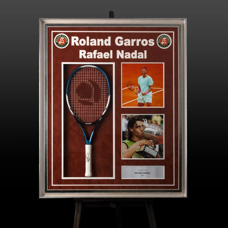 Тенісна ракетка з автографом Рафаеля Надаля в стилі Roland Garros (Tennis, Rafael Nadal)