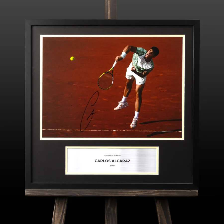 Фотографія з автографом Карлоса Алькараса теніс Ролан Гаррос (Tennis, Carlos Alcaraz)