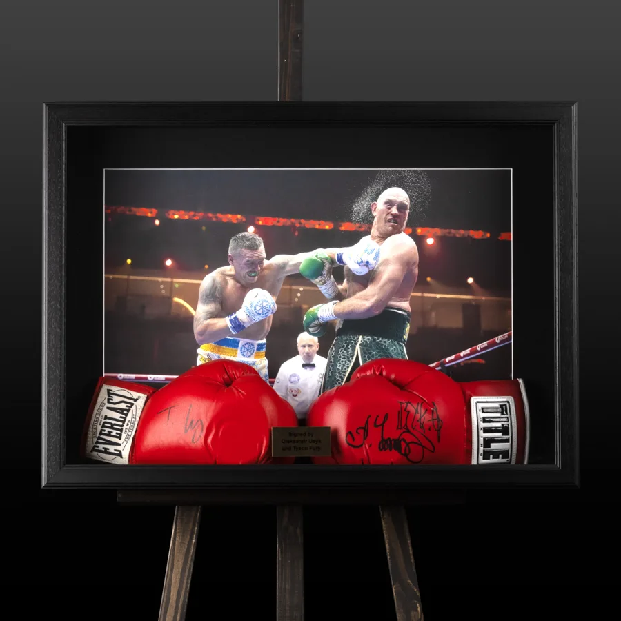 Боксерські рукавички з автографами Олександра Усика та Тайсона Ф'юрі (Usyk Fury)
