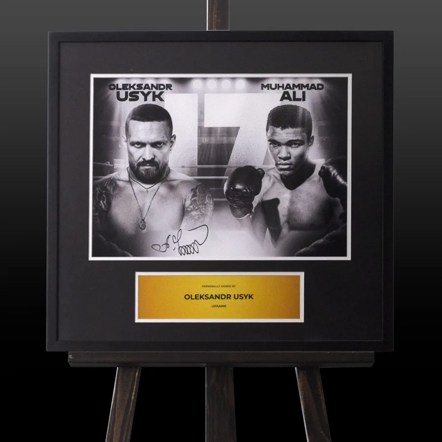Авторська фотографія з автографом Олександра Усика (Мухаммед Алі, Usyk)