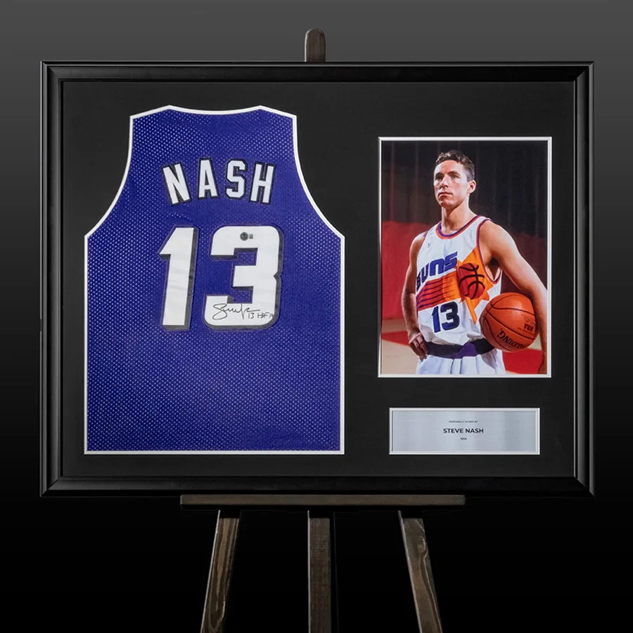 Баскетбольна джерсі Фінікс Санс з автографом MVP Стіва Неша (NBA, Nash, Suns)