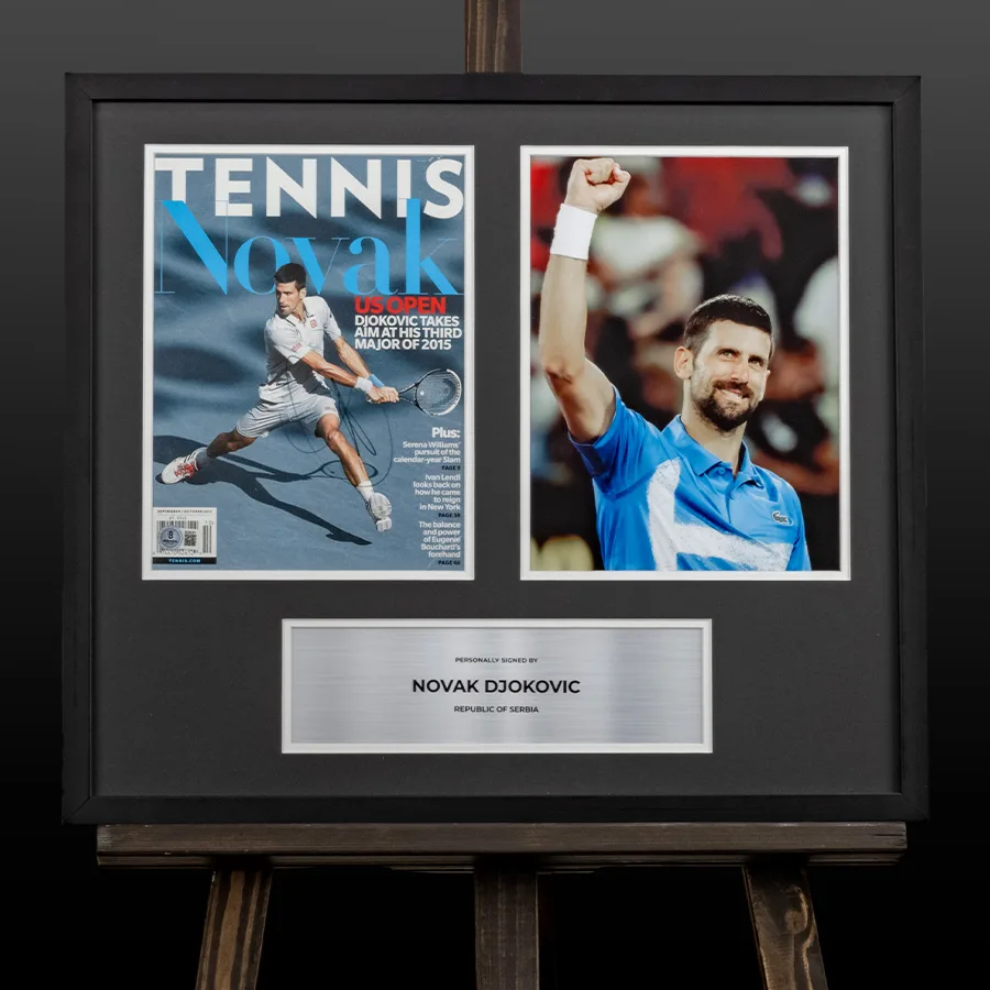 Оригінальний журнал Tennis з автографом легендарного Новака Джоковича (Novak Djokovic)