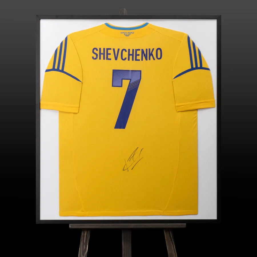 Футболка збірної України з автографом Андрія Шевченка (Shevchenko, Ukraine)