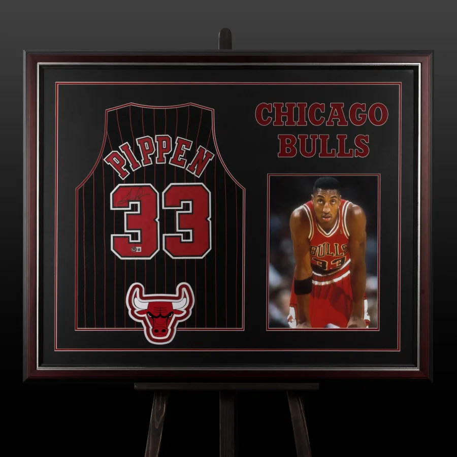 Баскетбольна джерсі Чикаго Буллс з автографом Скотті Піппена (NBA, Chicago Bulls, Scottie Pippen)