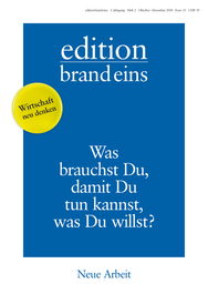 Produktbild für edition brand eins: Neue Arbeit