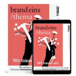 Produktbild für Print & App: brandeins /thema Unternehmensberater 2021