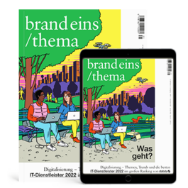 Produktbild für Print + Digital: brandeins /thema IT-Dienstleister 2022
