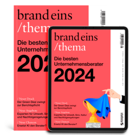 Produktbild für Print + Digital: brandeins /thema Unternehmensberater 2024 