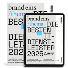 Produktbild für Print + Digital: brandeins /thema IT-Dienstleister 2025