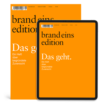 Produktbild für Print + Digital: brand eins edition – Zuversicht