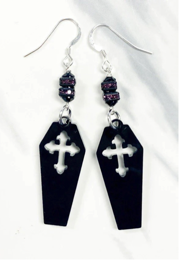 Coffin Halloween Earring Kit