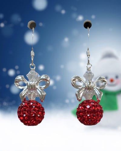 Swarovski Pave Christmas Ornament Earring Kit