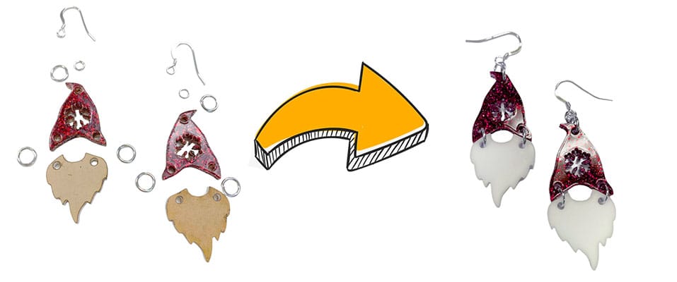 Christmas Gnome Earring Kit