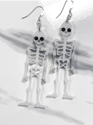 Skully the Skeleton Halloween Earring Kit