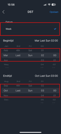 Zomer en wintertijd Dahua DB41AB