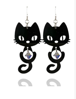 Crystal Cat Earring Kit Instructions