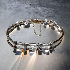 Mixed Metals Double Spike Bracelet Kit