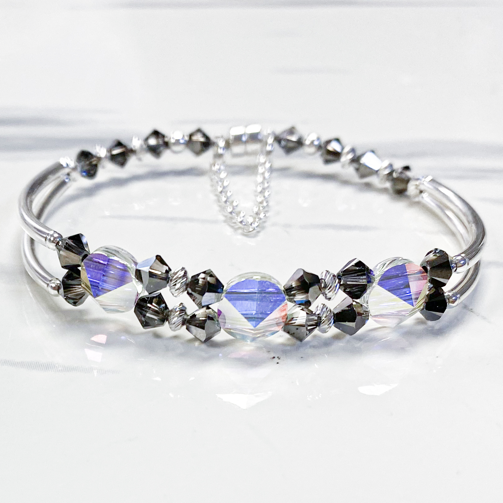 Swarovski Spike Double Tube Bracelet Kit