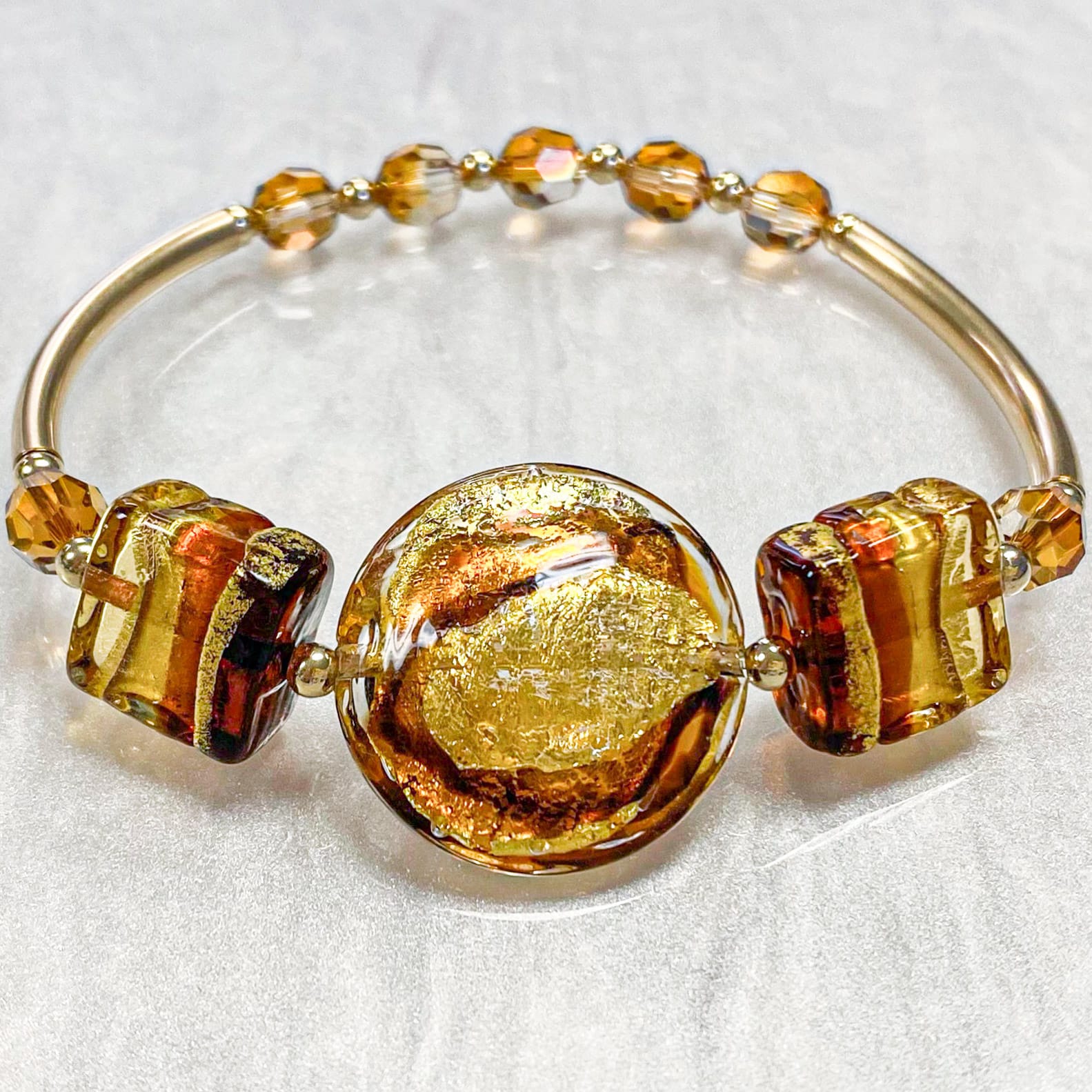 African Sunset Murano Bracelet Kit