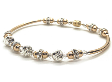 Final look of bracelet with making bracelet kit