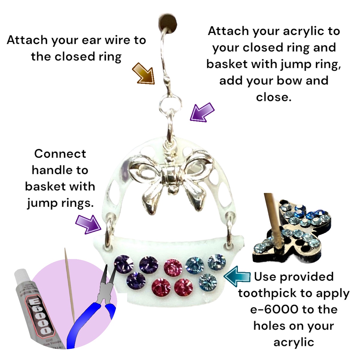 Easter Basket Earring