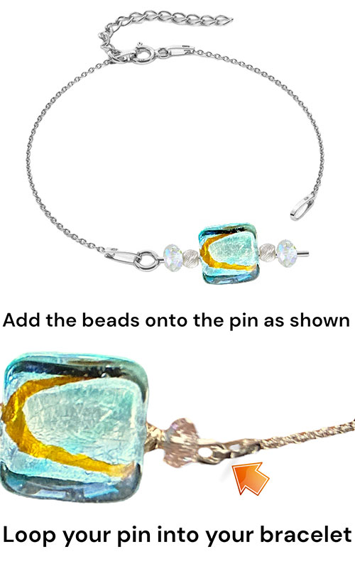 DIY Bracelet Kit - Mini Murano Bracelet