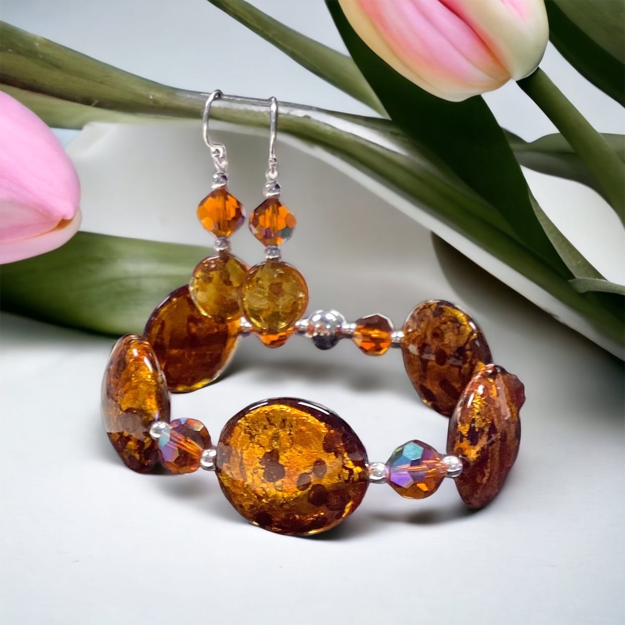 DIY Jewelry Kit - Madeira and Murano Bracelet and Earring Kit