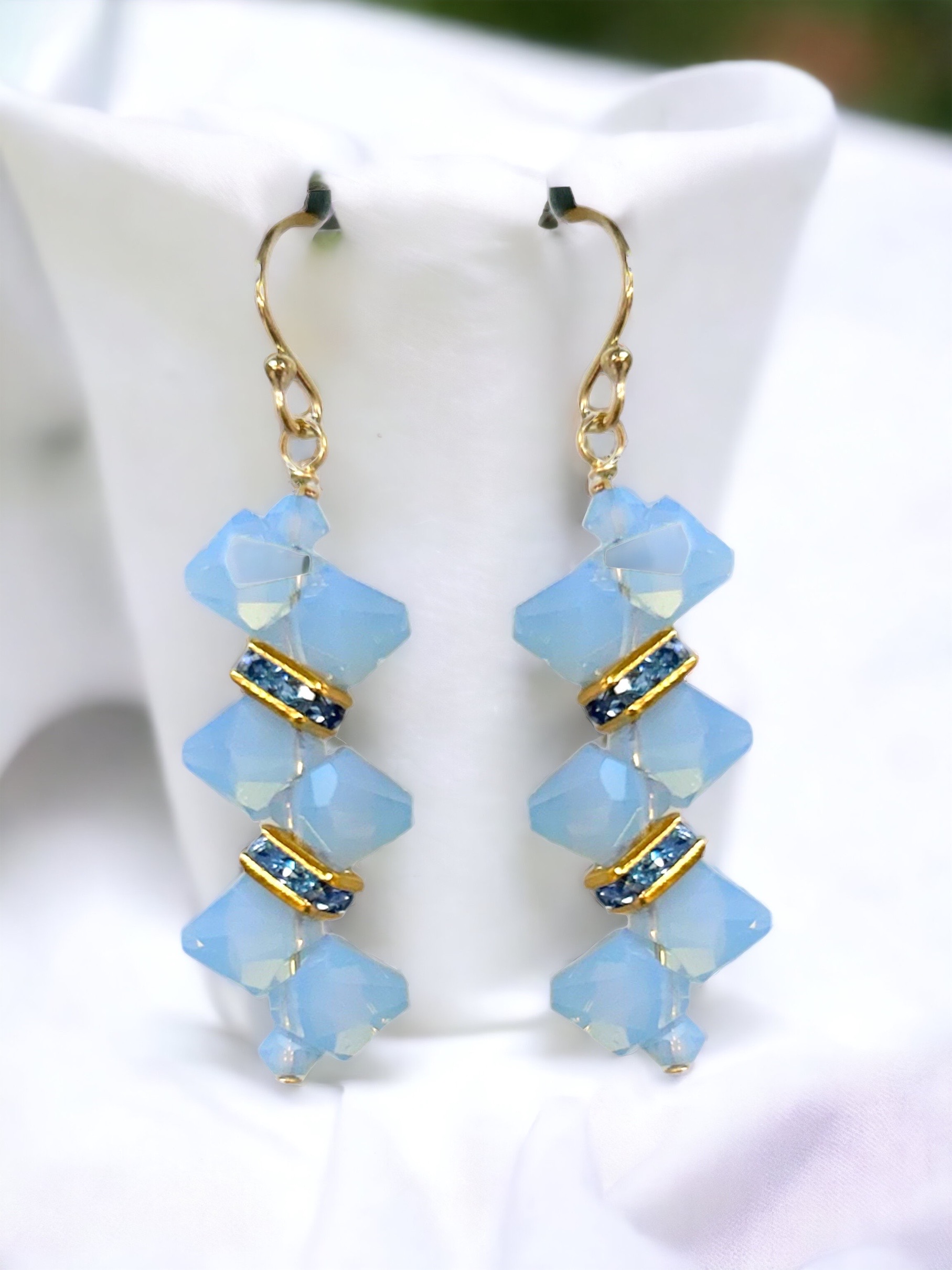 Air Blue Opal Rock Candy Earring Kit Instructions