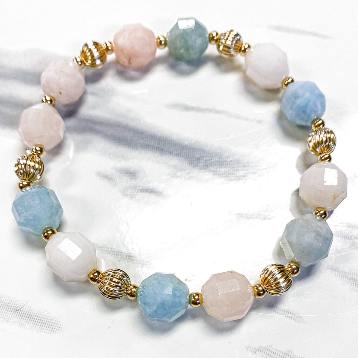 Morganite Gemstone Bracelet Kit