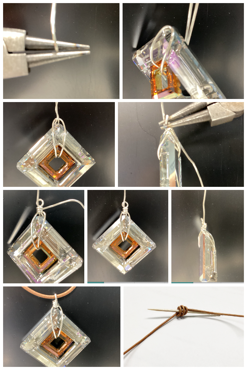 DIY Jewelry Kit - Swarovski Double Frame Necklace Kit